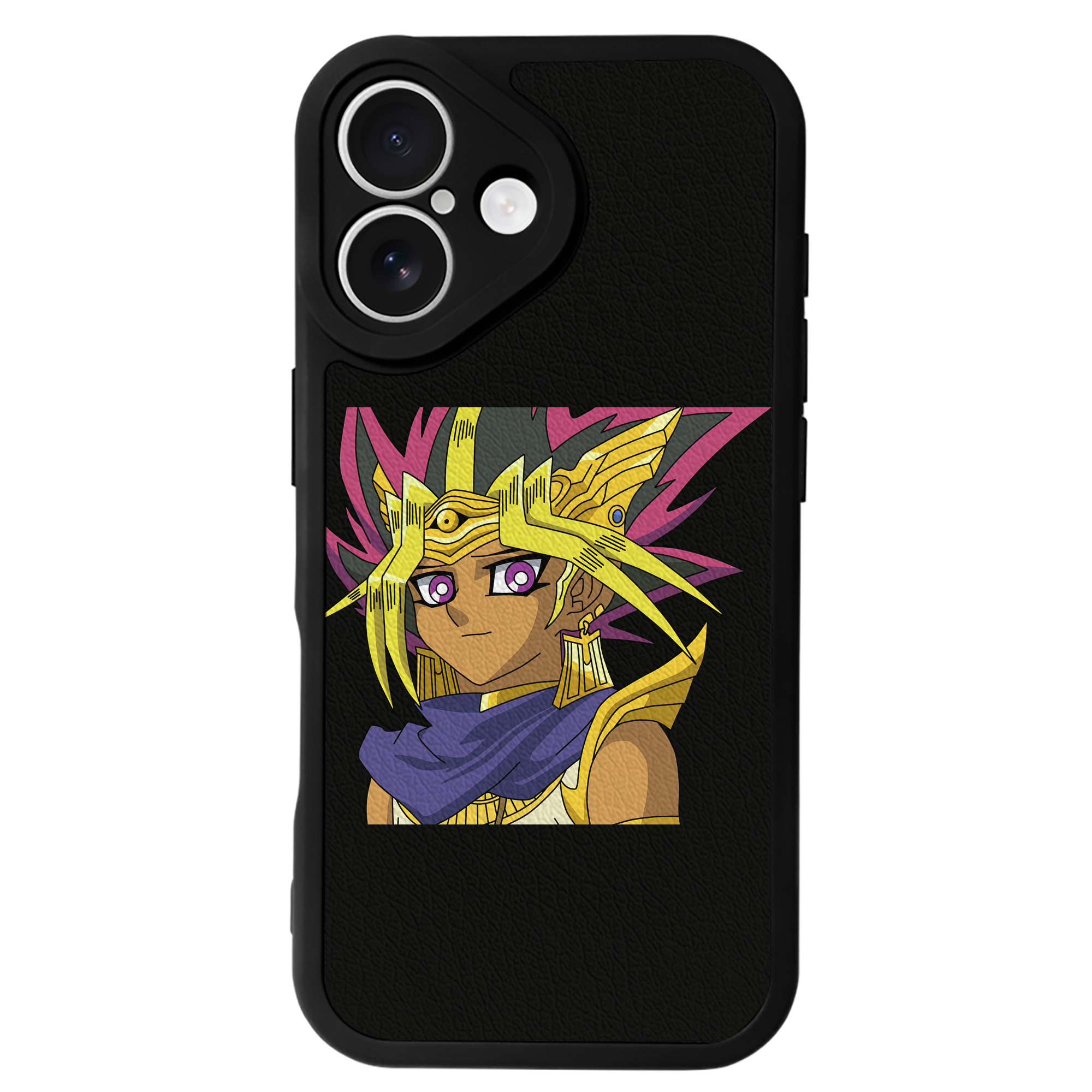 遊☆戯☆王 Yu-Gi-Oh! 【iPhone 16シリーズ対応】シリコンスマホケース（レザー調） 材質：シリコン